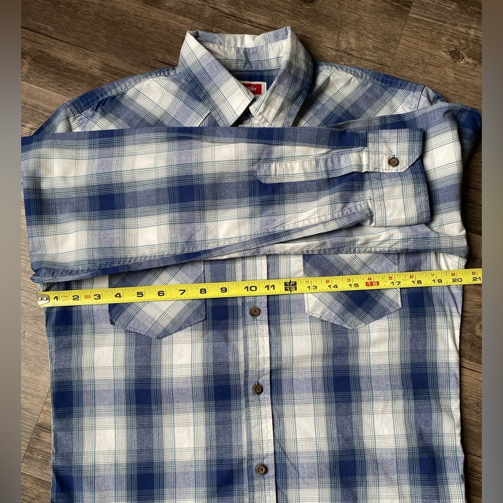 Wrangler Men’s Western Botton Down Shirt Size S - Picture 5 of 6